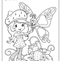free printable strawberry shortcake coloring page 09