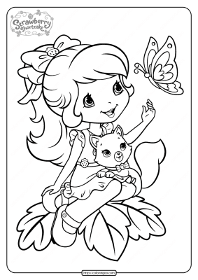 Printable Strawberry Shortcake Coloring Pages – 13