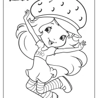 free printable strawberry shortcake coloring page 14