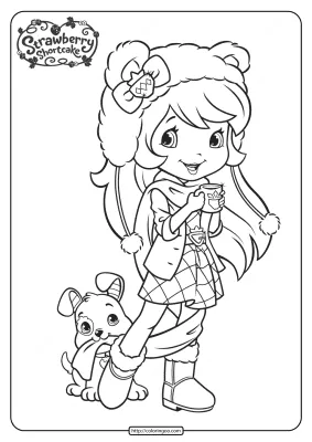 Printable Strawberry Shortcake Coloring Pages – 15