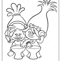 Free Trolls Suki and Poppy Pdf Coloring Page 16 free printable suki and poppy pdf coloring page