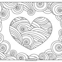 free printable swirly heart pdf coloring page