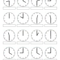free printable what time is it exercise worksheet 02