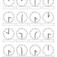 free printable what time is it exercise worksheet 03