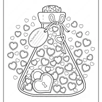 printable my love for you pdf coloring page