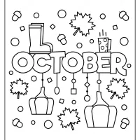 Free Printable October Pdf Coloring Page 18 printable october pdf coloring page