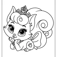 printable palace pets beauty pdf coloring page