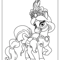 printable palace pets lapis pdf coloring pages