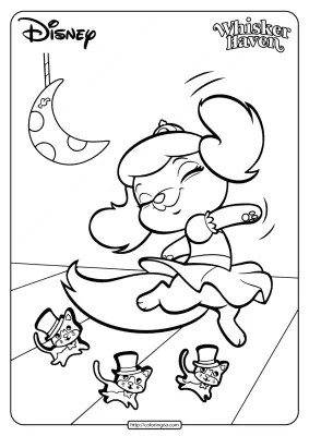 Printable Palace Pets Pumpkin Pdf Coloring Page