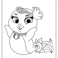 printable palace pets sandy pearl pdf coloring page