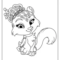 printable palace pets snowpaws pdf coloring page