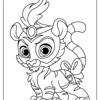printable palace pets sultan pdf coloring page