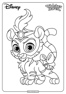 Printable Palace Pets Sultan Pdf Coloring Page