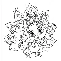 printable palace pets sundrop pdf coloring page