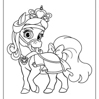 printable palace pets sweetie pdf coloring page