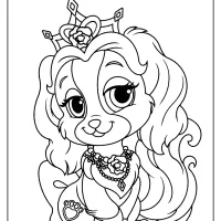 printable palace pets teacup pdf coloring page