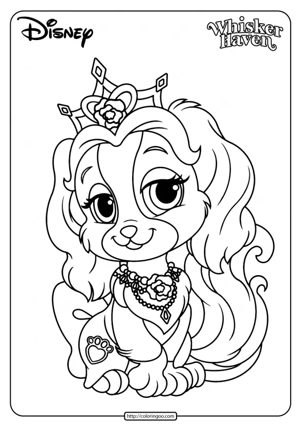 Printable Palace Pets Teacup Pdf Coloring Page 1 printable palace pets teacup pdf coloring page