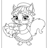 printable palace pets tillie pdf coloring page