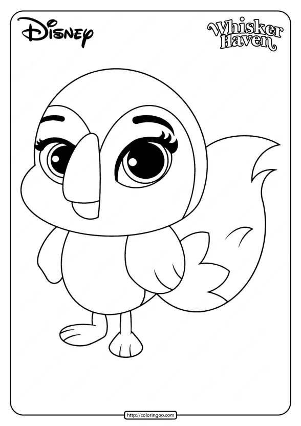 Printable Palace Pets Waddles Pdf Coloring Page 1 printable palace pets waddles pdf coloring pages