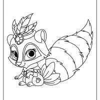 printable palace pets windflower pdf coloring pages