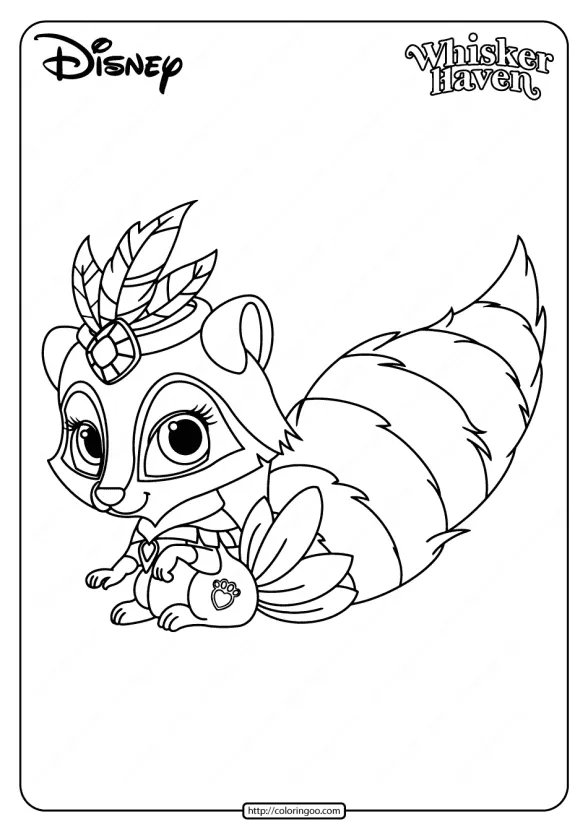 Printable Palace Pets Windflower Pdf Coloring Page 1 printable palace pets windflower pdf coloring pages