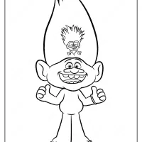 Free Printable Trolls 2 Guy Diamond Coloring Page 12 printable trolls 2 guy diamond pdf coloring page
