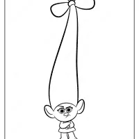 Free Printable Trolls 2 Smidge Pdf Coloring Page 2 printable trolls 2 smidge pdf coloring page