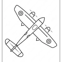 free printable airplane coloring page