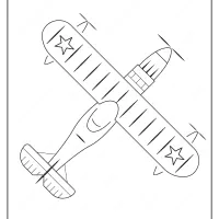free printable airplane pdf coloring page 09