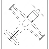 free printable airplane pdf coloring page 10