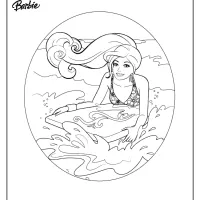 free printable barbie pdf coloring pages 11
