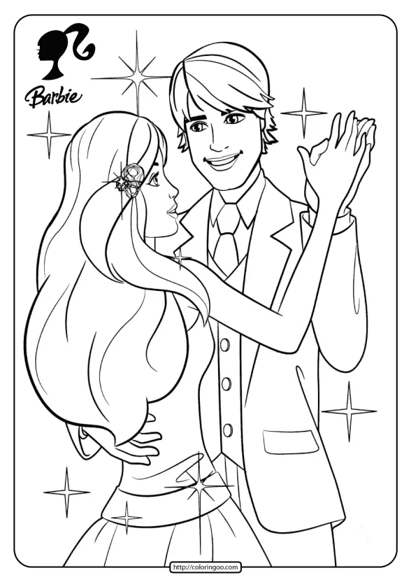 free printable barbie pdf coloring pages 12