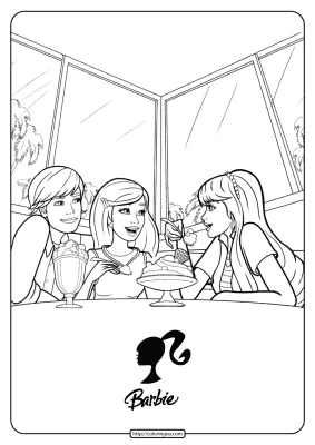 Printable Barbie’s Friends Pdf Coloring Pages 13
