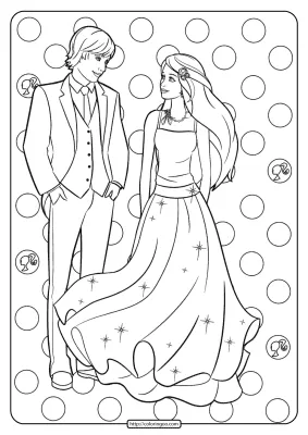 Free Printable Barbie and Ken Pdf Coloring Pages 14