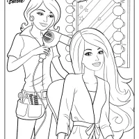 free printable barbie pdf coloring pages 16