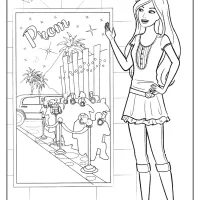 free printable barbie pdf coloring pages 19
