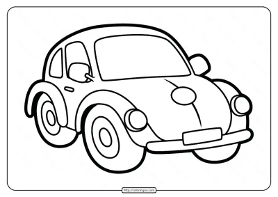 Free Printable Beetle Pdf Coloring Page