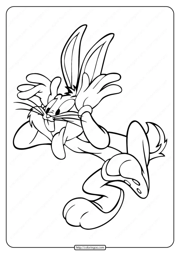 Free Printable Bugs Bunny Neener Pdf Coloring Page 1 free printable bugs bunny neener coloring page