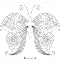 free printable butterfly pdf coloring pages 55 e1591097376751