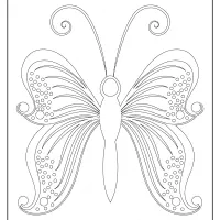 free printable butterfly pdf coloring pages 56