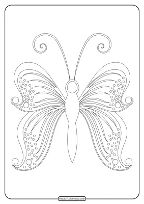 Free Printable Butterfly Pdf Coloring Pages 56