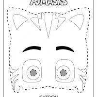 free printable catboy pj masks coloring page