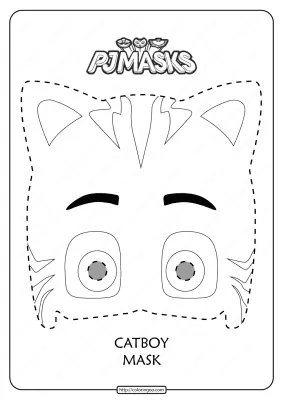 Free Printable Catboy PJ Masks Coloring Page