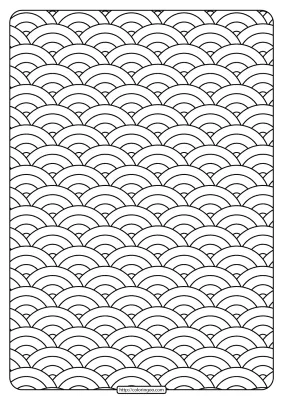 Free Printable Circular Shapes Pdf Coloring Page