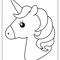 free printable cute unicorns pdf coloring page