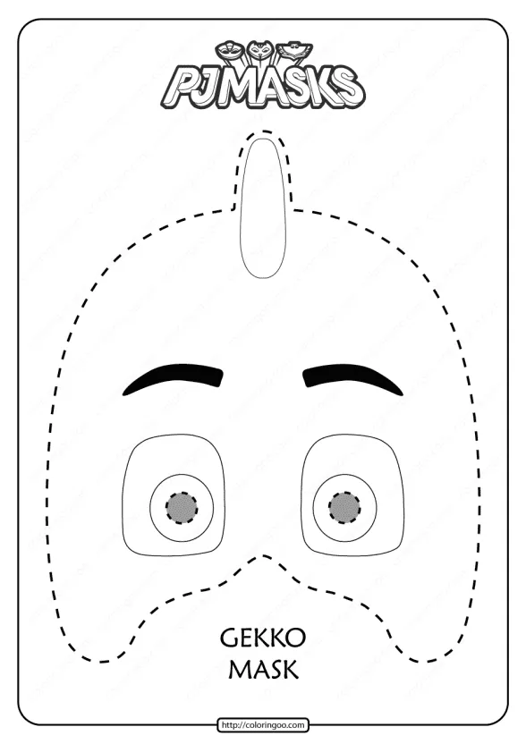 Free Printable Gekko PJ Masks Coloring Page 1 free printable gekko pj masks coloring page