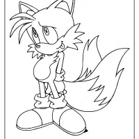 free printable miles tails prower coloring pages
