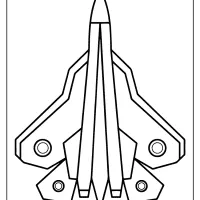 free printable military fighter plane coloring page