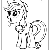 free printable mlp applejack pdf coloring page