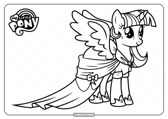Free Printable MLP Twilight Sparkle Coloring Pages 1 free printable mlp twilight sparkle coloring pages